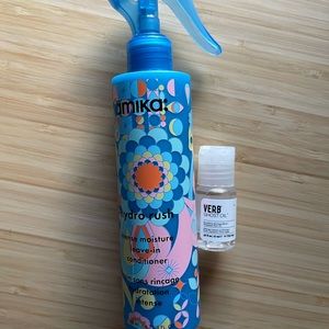 Hair set: Amika leave in conditioner and Herb Hair Oil